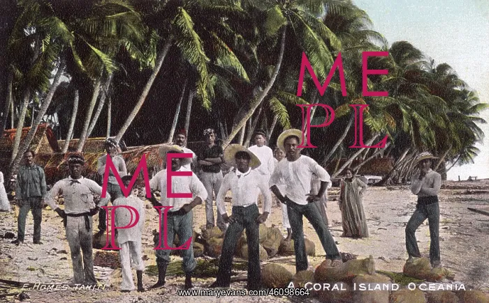  : Tahitians on a beach