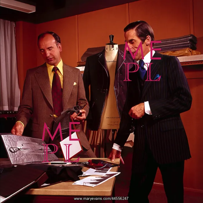 : Tailors in Saville Row 1970s : Tailors in Saville Row 1970s