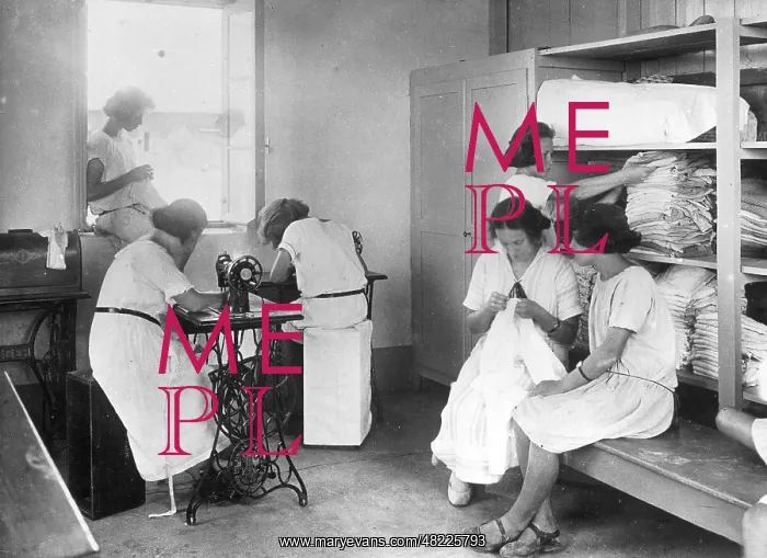 : Tailor's workshop in a Jewish colony, 1932 : Tailor's workshop in a Jewish colony, 1932