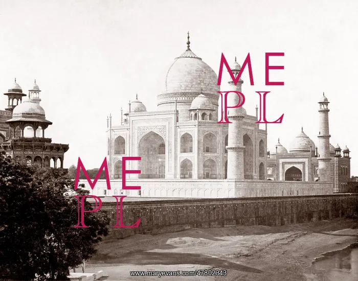  : Taj Mahal, Agra, India, 1860s