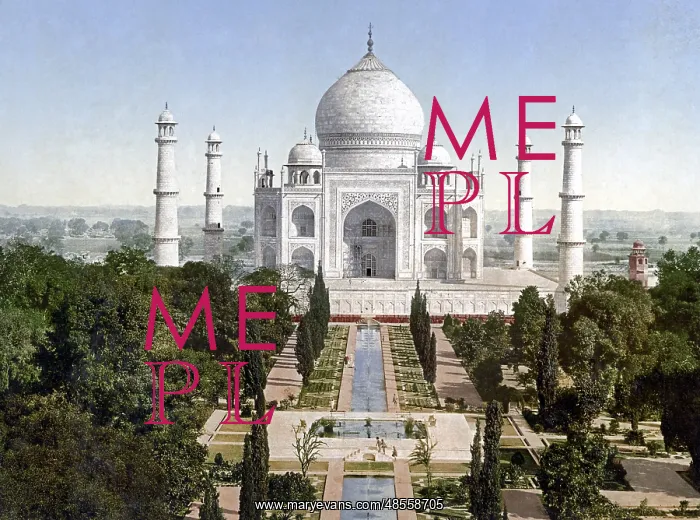  : Taj Mahal Agra, India, 1890s
