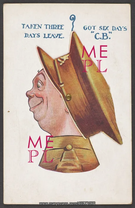 : Taken three dys leave. Got six days ?C.B.?, 1914 : Taken three dys leave. Got six days ?C.B.?, 1914