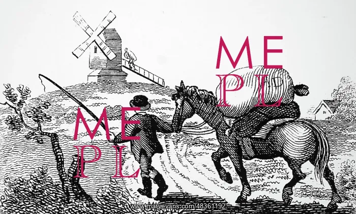  : Taking sacks of grain to the mill for grinding