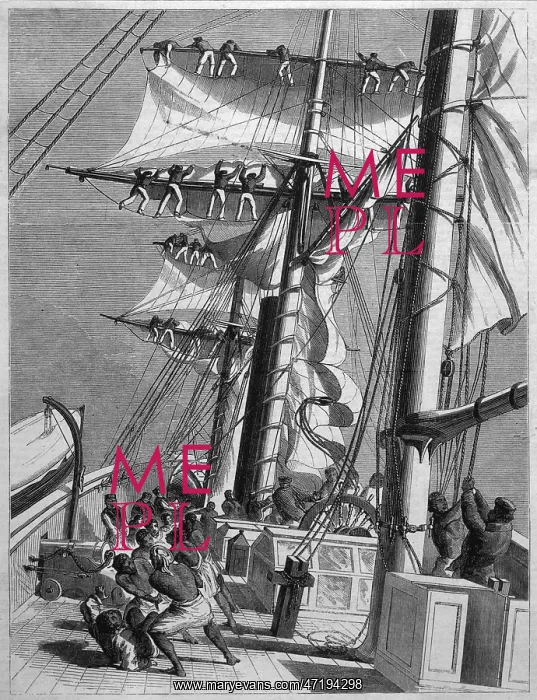 : TAKING IN SAIL 1880 : TAKING IN SAIL 1880