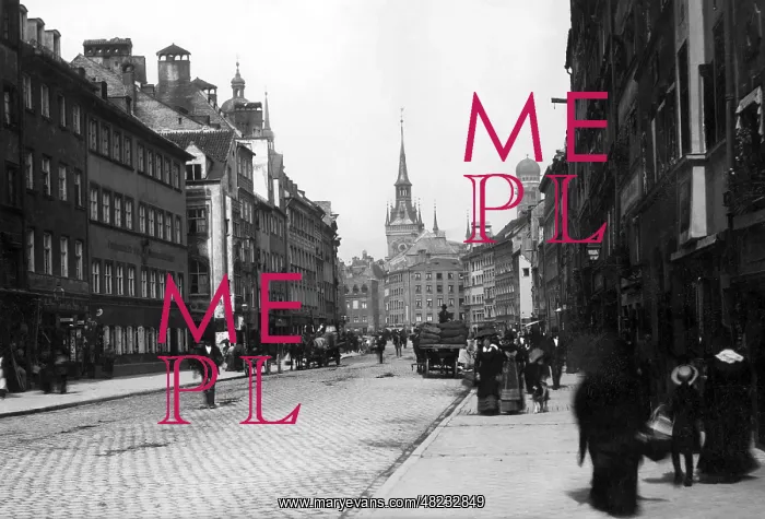 : The Tal in Munich around 1870 : The Tal in Munich around 1870