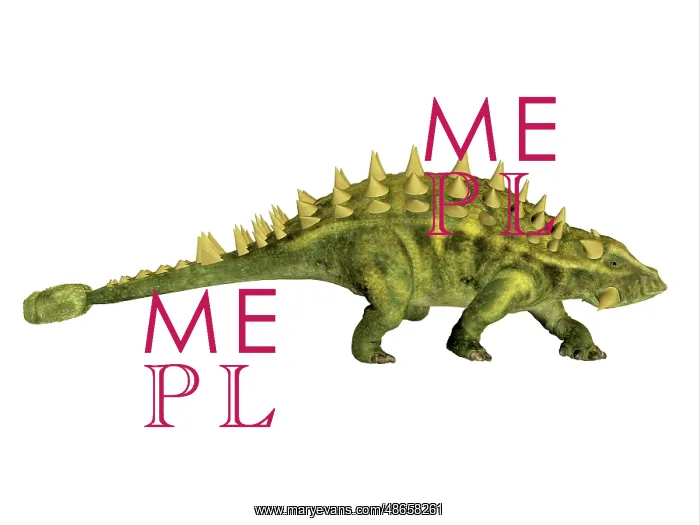 : Talarurus armored dinosaur, side view on white background : Talarurus armored dinosaur, side view on white background