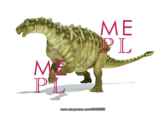 : Talarurus dinosaur on white background : Talarurus dinosaur on white background