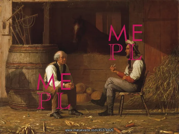 : TALKING IT OVER, 1872, by Enoch Wood Perry : TALKING IT OVER, 1872, by Enoch Wood Perry