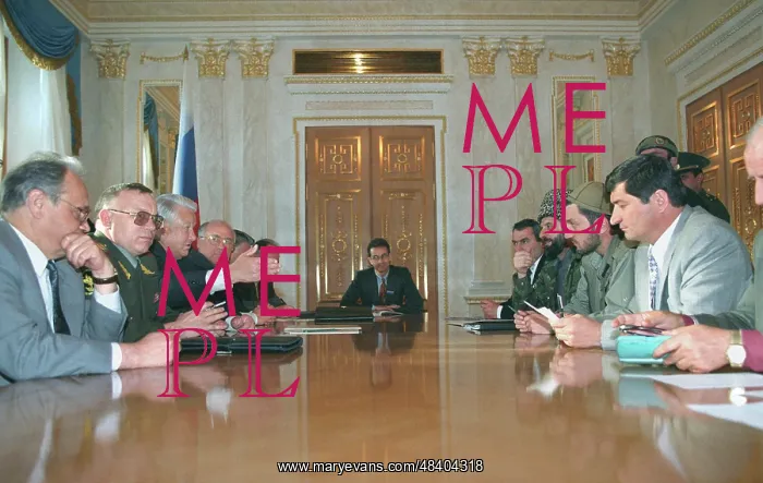  : the talks. A general view of the talks of Ruissian President Boris Yeltsin
