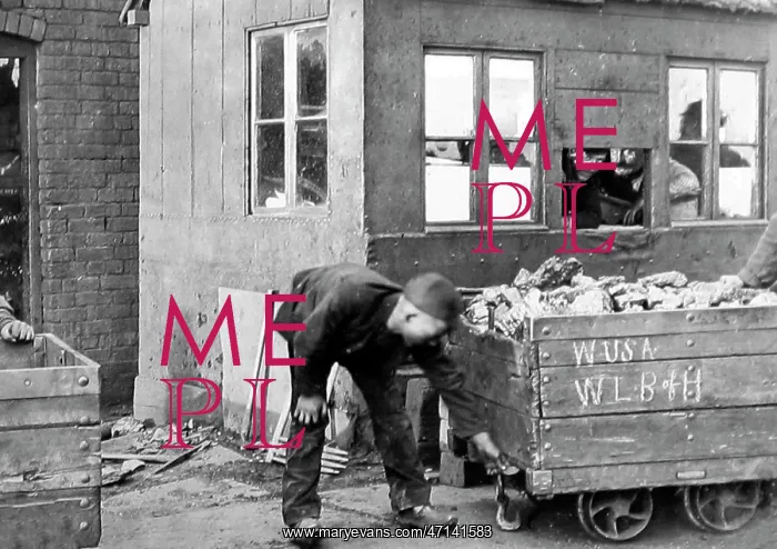 : A tally boy at an English coal mine : A tally boy at an English coal mine