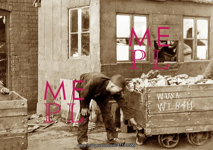 : A tally boy at an English coal mine : A tally boy at an English coal mine