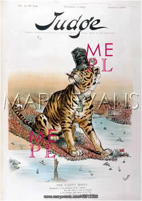 : TAMMANY TIGER AT NY 1892 : TAMMANY TIGER AT NY 1892