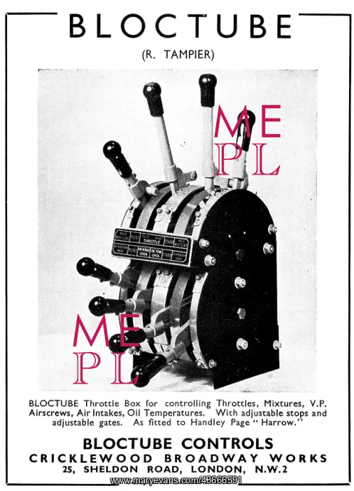 : Tampier Bloctube Mechanical Controls : Tampier Bloctube Mechanical Controls