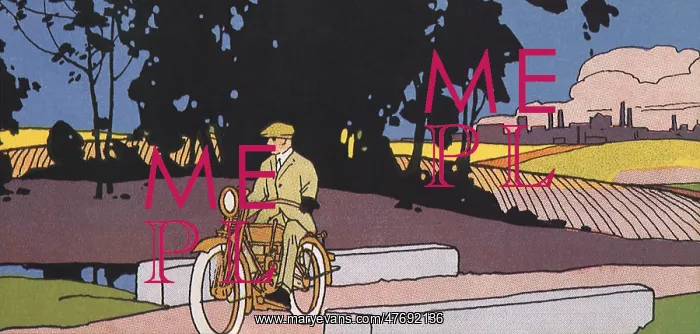 : Tan Man on Motorcycle : Tan Man on Motorcycle