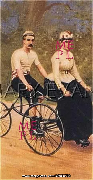 : TANDEM TRICYCLE CA 1887 : TANDEM TRICYCLE CA 1887