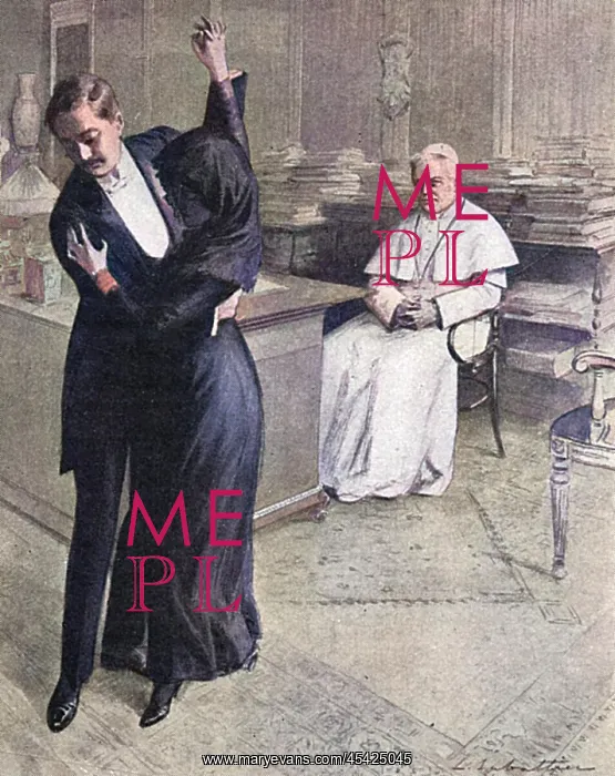 : Tango craze: the Pope assesses the tango, 1913 : Tango craze: the Pope assesses the tango, 1913