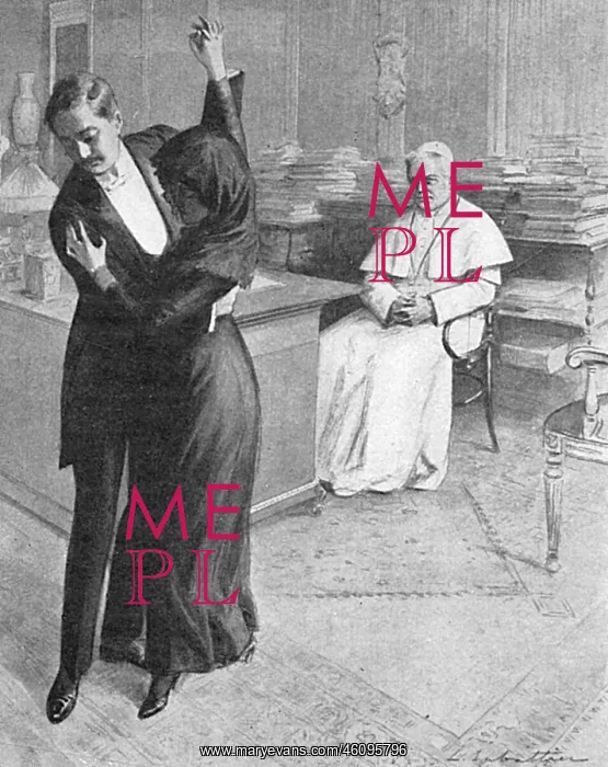 : Tango craze: the Pope assesses the tango, 1913 : Tango craze: the Pope assesses the tango, 1913