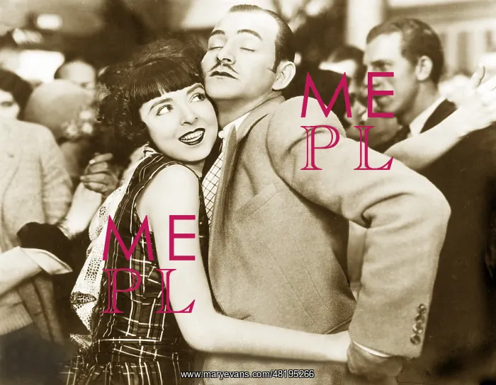 : Tango dance in a movie scene in the 1920's : Tango dance in a movie scene in the 1920's