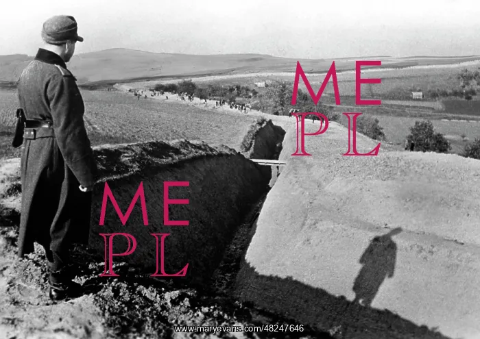: Tank ditch in the Saar, 1944 : Tank ditch in the Saar, 1944