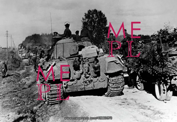 : Tank of the division Greater Germany in a counter-attack : Tank of the division Greater Germany in a counter-attack