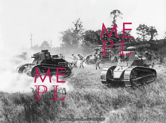 : Tank maneuver in the USA, 1934 : Tank maneuver in the USA, 1934