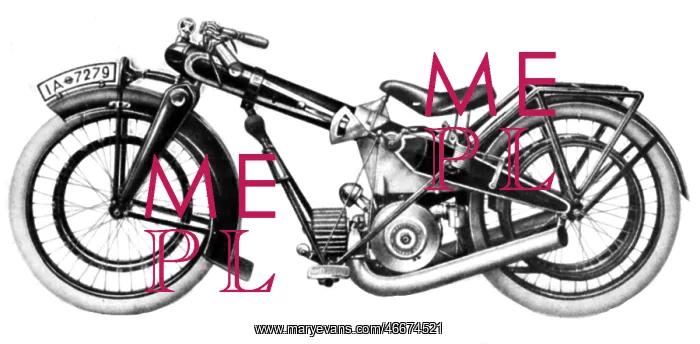 : Tank pipe motorcycle, 1925 : Tank pipe motorcycle, 1925