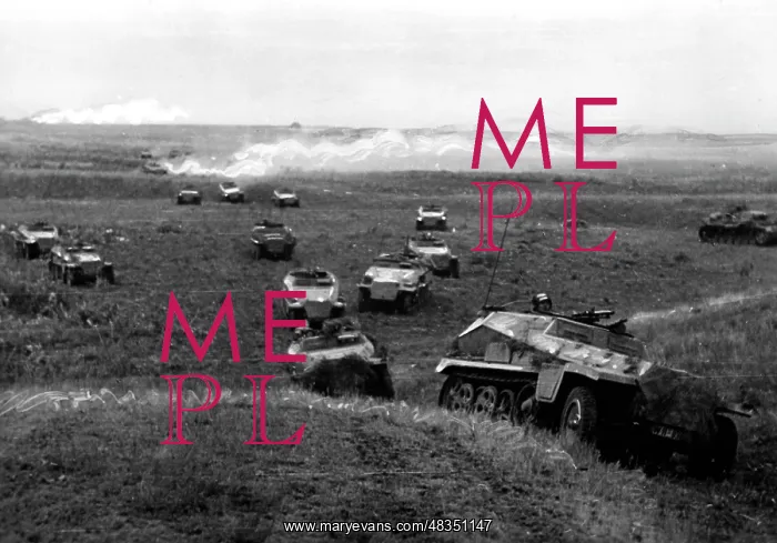 : Tank and protective armor in the west of Stalingrad, 1942 : Tank and protective armor in the west of Stalingrad, 1942