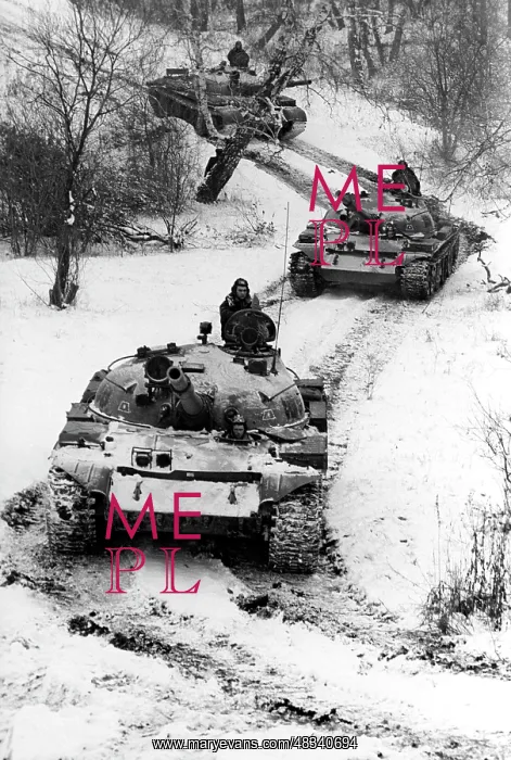 : Tank training area, 1982 : Tank training area, 1982