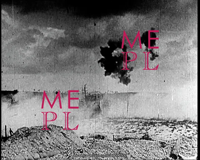  : Tanks Driving Across Battlefield. A Large Explosion