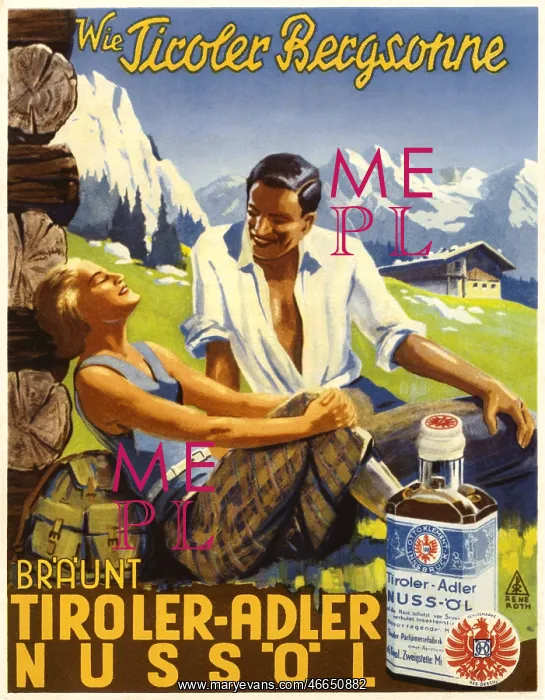 : Tanning oil advert : Tanning oil advert