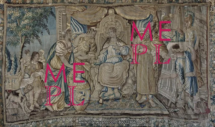 : Tapestry, Chateau de Chalais, Chalais, Nouvelle-Aquitaine : Tapestry, Chateau de Chalais, Chalais, Nouvelle-Aquitaine