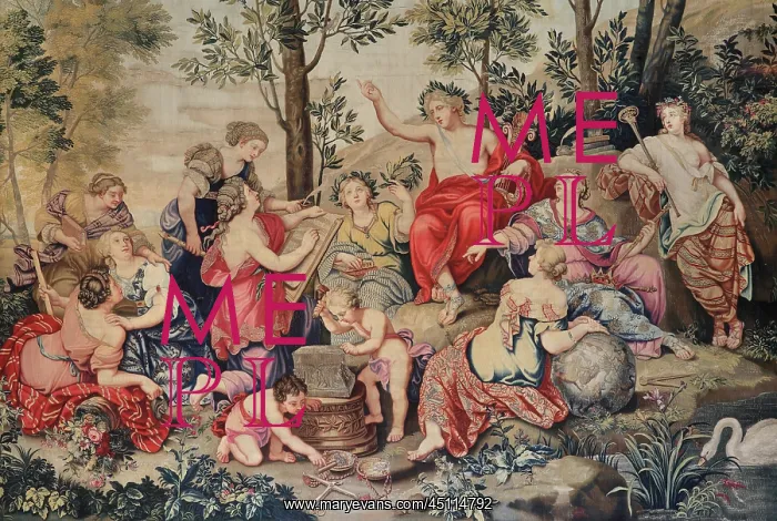 : Tapestry, Corner Lounge, Chateau de Fontainebleau : Tapestry, Corner Lounge, Chateau de Fontainebleau