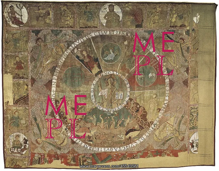 : Tapestry of Creation. 1st half 12th c. Romanesque : Tapestry of Creation. 1st half 12th c. Romanesque