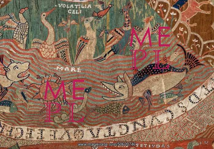 : Tapestry of Creation, Museum, Girona Cathedral, Catalonia : Tapestry of Creation, Museum, Girona Cathedral, Catalonia