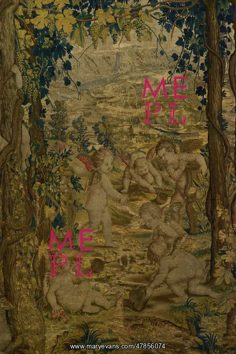 : Tapestry depicting The Ball Game. Detail : Tapestry depicting The Ball Game. Detail