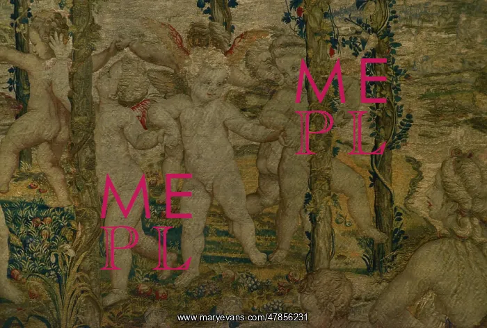 : Tapestry depicting The Dance - Detail : Tapestry depicting The Dance - Detail