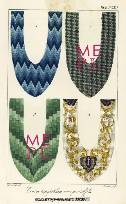: Tapestry patterns for slippers : Tapestry patterns for slippers