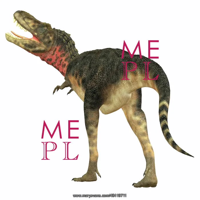 : Tarbosaurus dinosaur, rear view : Tarbosaurus dinosaur, rear view