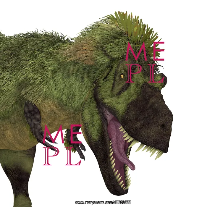 : Tarbosaurus dinosaur roaring, close-up : Tarbosaurus dinosaur roaring, close-up