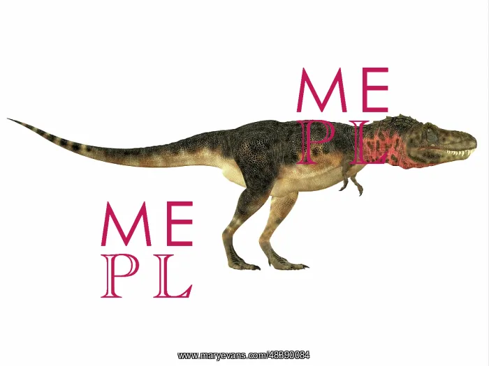 : Tarbosaurus dinosaur, side view : Tarbosaurus dinosaur, side view