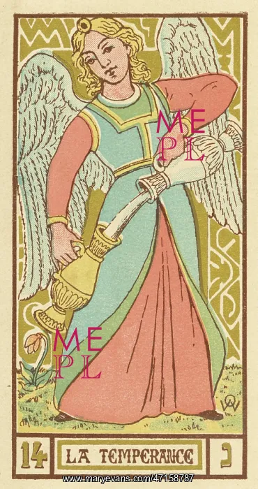 : Tarot Card 14 - La Temperance (Temperance) : Tarot Card 14 - La Temperance (Temperance)