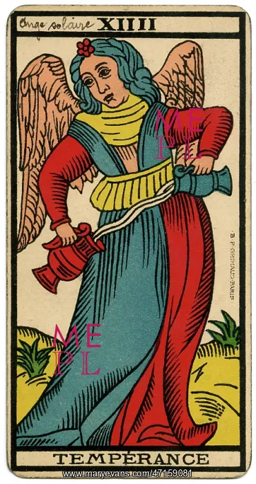 : Tarot Card 14 - La Temperance (Temperance) : Tarot Card 14 - La Temperance (Temperance)