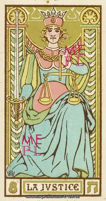 : Tarot Card 8 - La Justice (Justice) : Tarot Card 8 - La Justice (Justice)