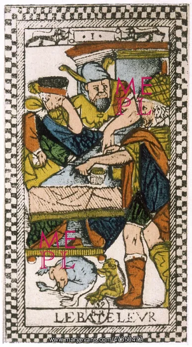  : TAROT CARD BATELEUR 1500
