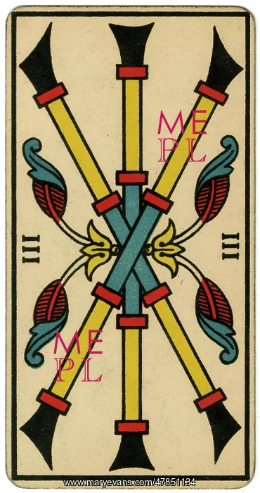  : Tarot Card - Baton III