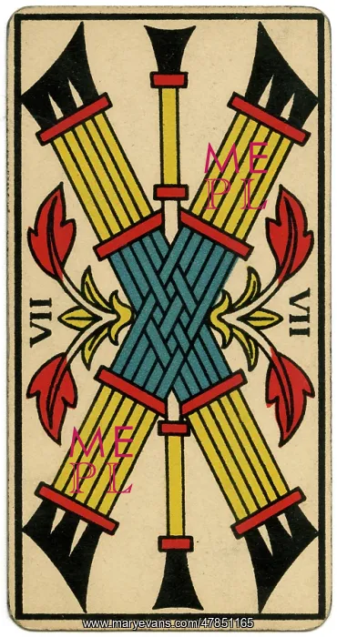  : Tarot Card - Baton VII