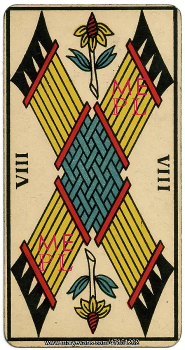  : Tarot Card - Baton VIII