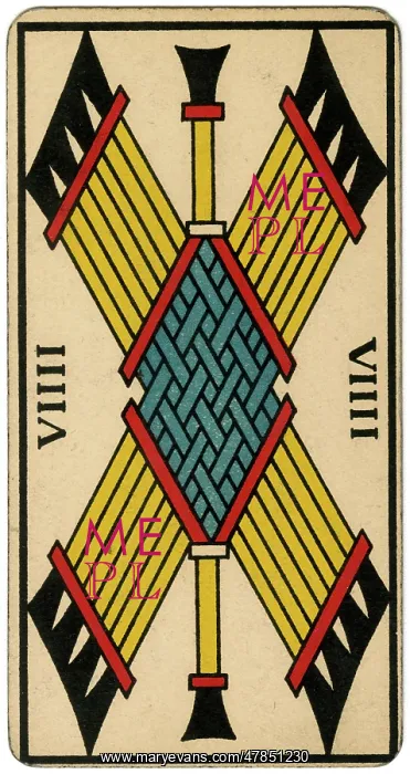  : Tarot Card - Baton VIIII (IX)