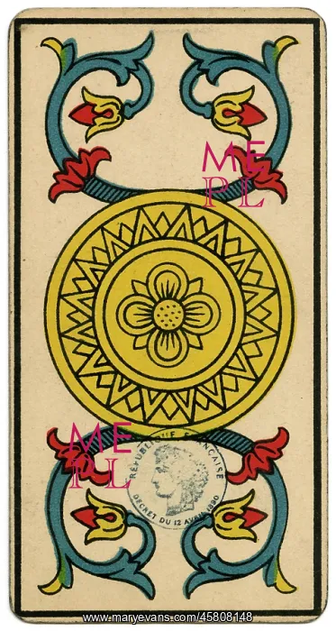  : Tarot Card - As de Deniers (Ace of Coins)