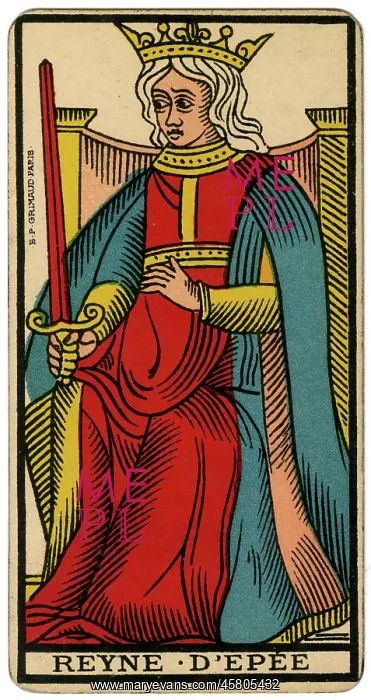  : Tarot Card - Reyne d'Epee (Queen of Swords)